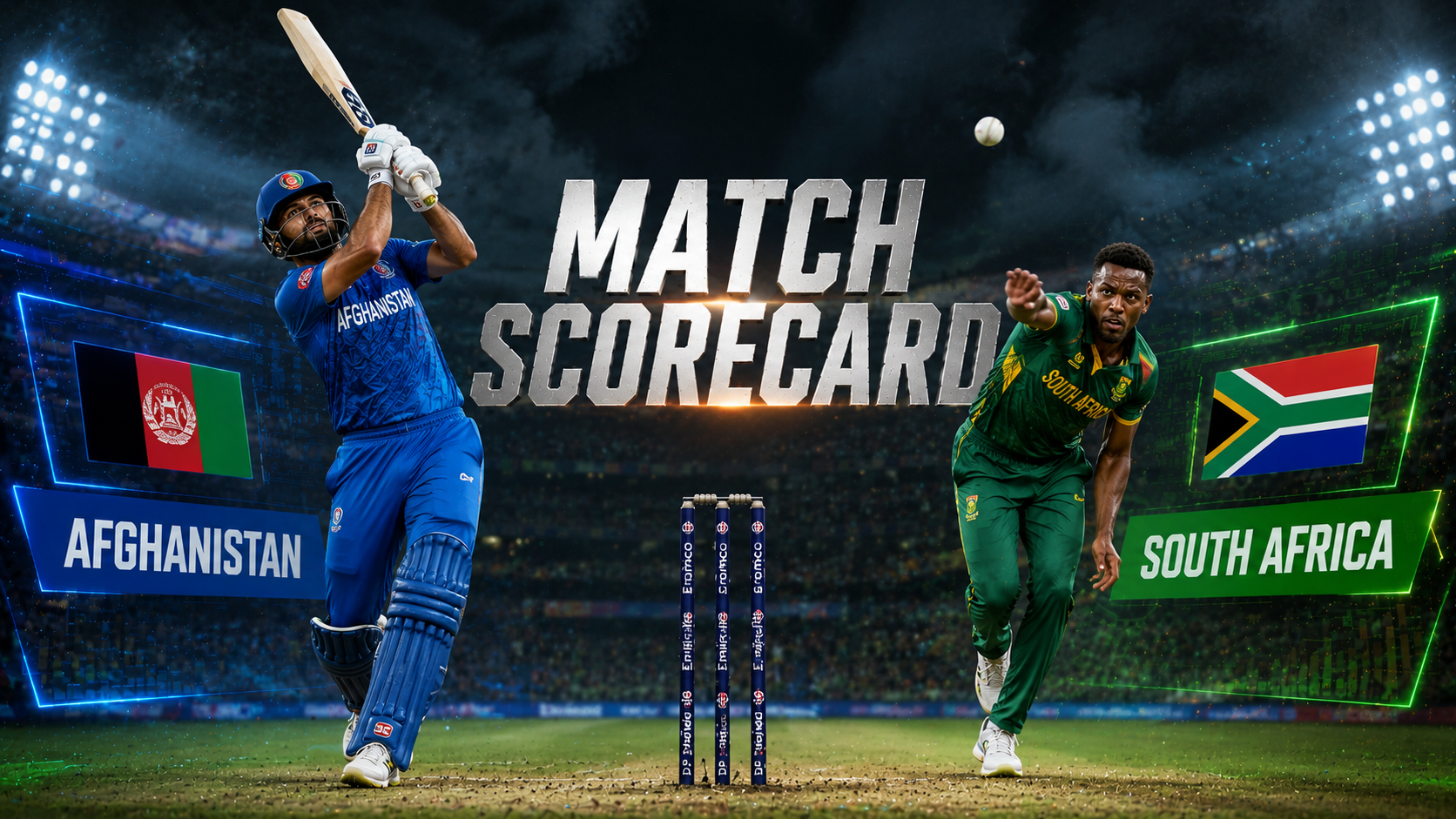 Afghanistan National Cricket Team Vs South Africa National Cricket Team Match Scorecard