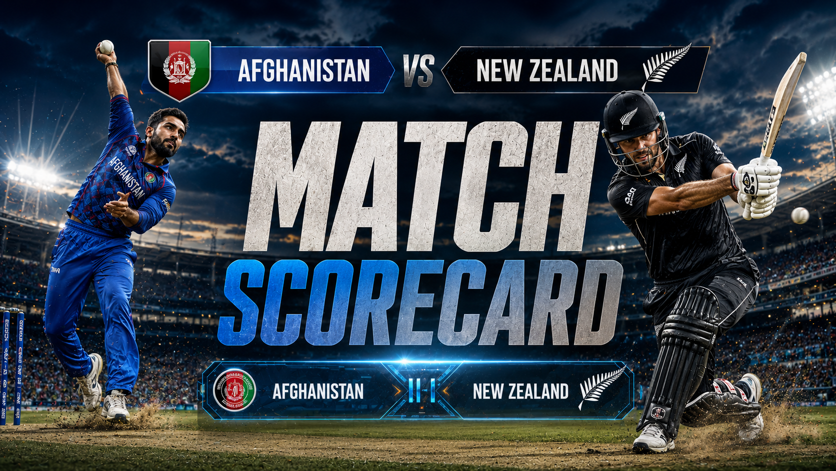 Afghanistan National Cricket Team Vs New Zealand National Cricket Team Match Scorecard