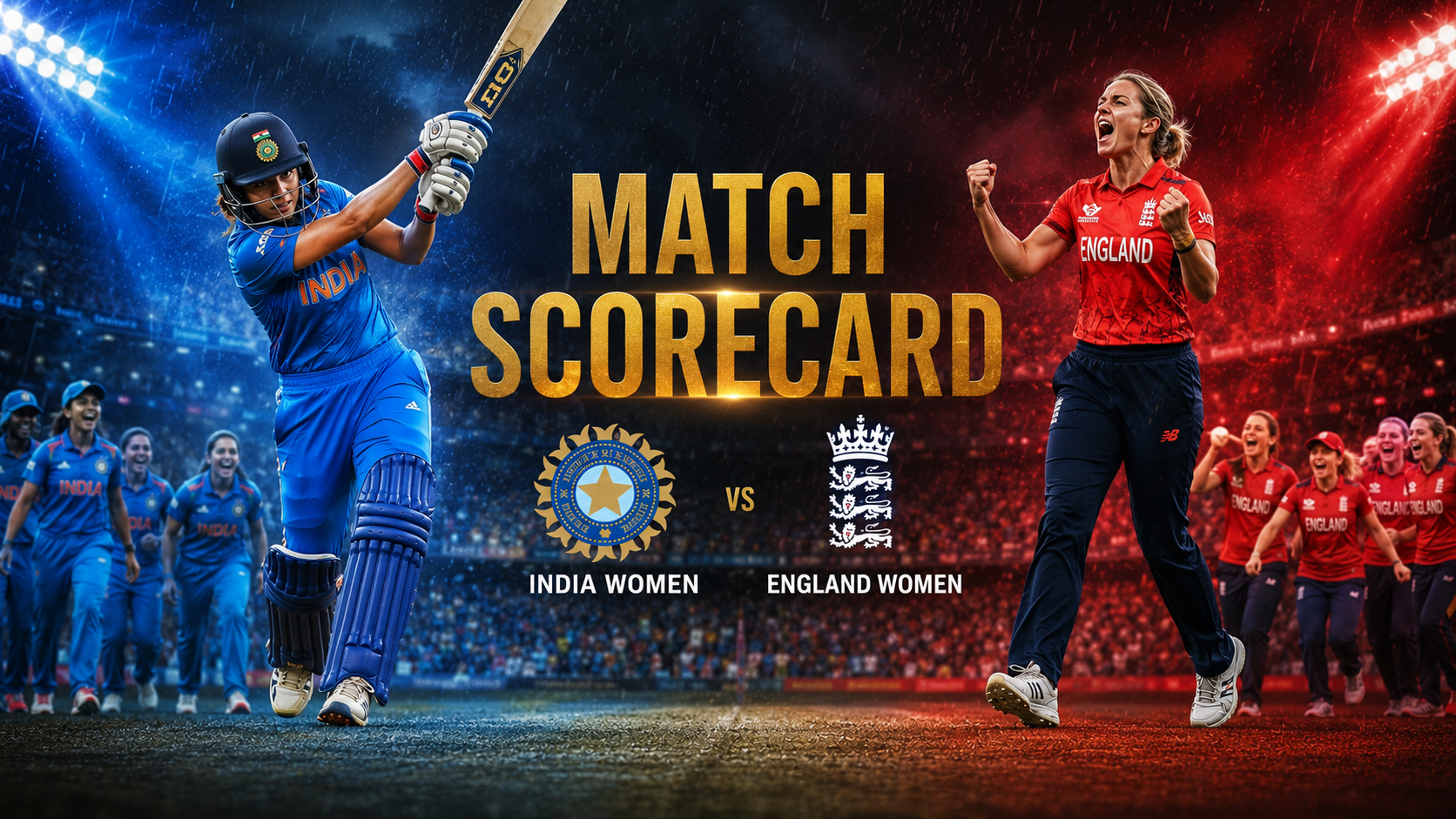 India Women's National Cricket Team Vs England Women's National Cricket Team Match Scorecard