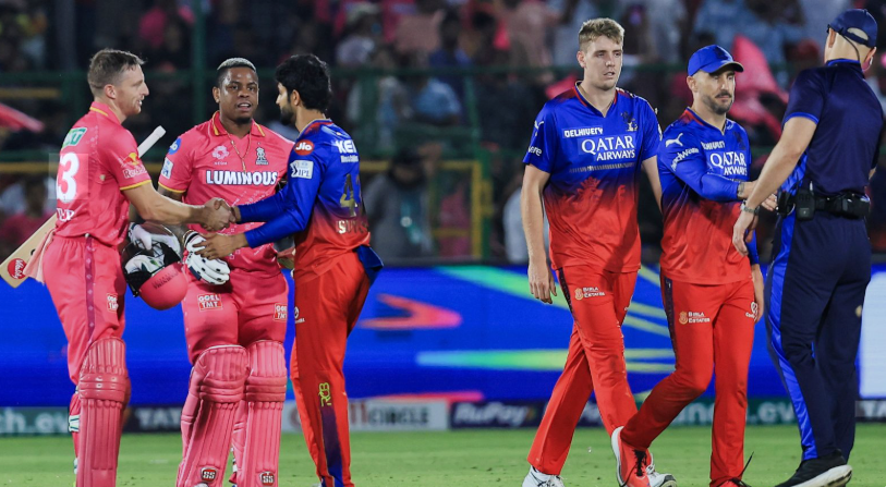 Rajasthan Royals Vs Royal Challengers Bengaluru Timeline